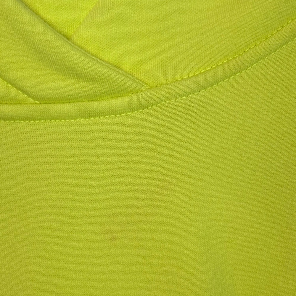 Lululemon Loungeful Cropped Hoodie Womens 6 Electric Lemon Activewear Athleisure - Picture 4 of 9